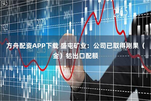 方舟配资APP下载 盛屯矿业：公司已取得刚果（金）钴出口配额